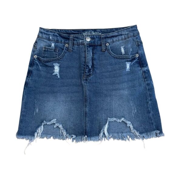 Wild Fable Women's Denim Blue Jean Mini Skirt Size 4 - Picture 1 of 4